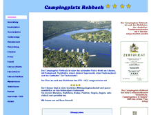 Tablet Screenshot of campingplatz-rehbach.de